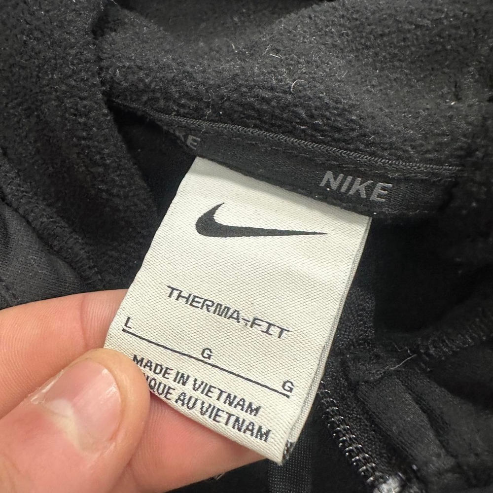 Nike Men's Black Therma-FIT full-zip training hoodie Size Large - Picture 4 of 5